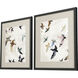 Animals Blue and Black and Pink and Rust Framed Art
