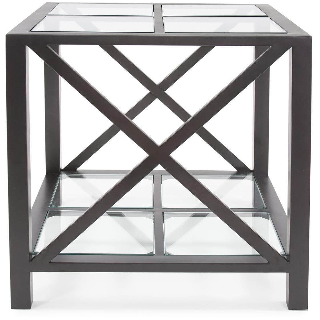 Doshi 23.5 X 21.5 inch Matte Black Side Table
