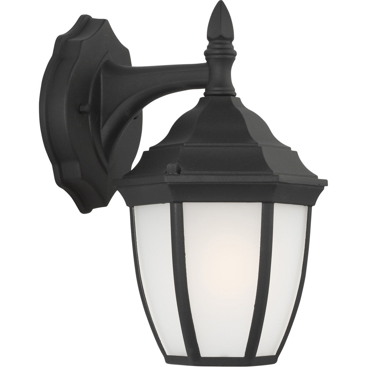 Bakersville 1 Light 11 inch Black Outdoor Wall Lantern, Small