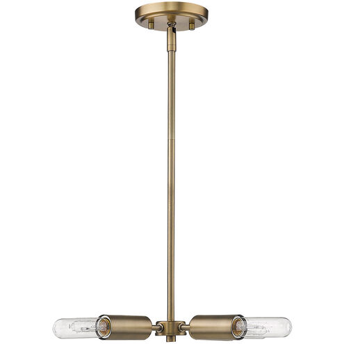 Perret 4 Light 12 inch Aged Brass Convertible Pendant Ceiling Light