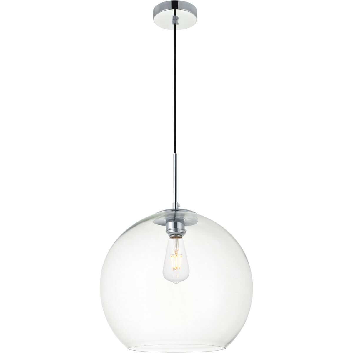 Baxter 1 Light 14 inch Chrome Pendant Ceiling Light