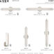 Visby LED 4 inch Brushed Nickel ADA ADA Wall Sconce Wall Light