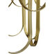 Melody 1 Light 25 inch Satin Brass Pendant Ceiling Light
