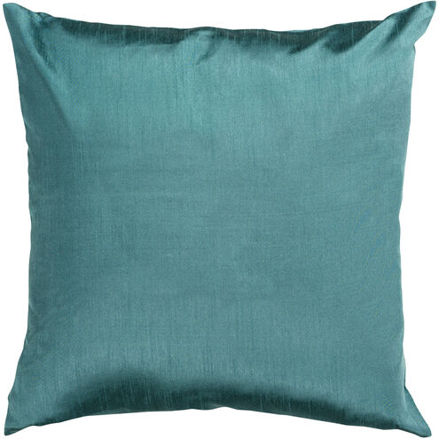 Solid Luxe 22 X 22 inch Teal Pillow Kit, Square
