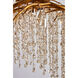 Canada LED 43 inch Gold Chandelier Ceiling Light, Crystal