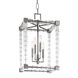 Alpine 4 Light 13.5 inch Polished Nickel Pendant Ceiling Light