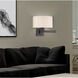 Allison 24 inch 100.00 watt Bronze Swing Arm Wall Lamp Wall Light