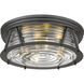 Cape Harbor 4 Light 20 inch Matte Black Flush Mount Ceiling Light