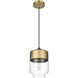 Ashwell 1 Light 7 inch Satin Gold Pendant Ceiling Light