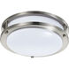 Brentwood LED 10 inch Brushed Nickel Flush Mount Ceiling Light