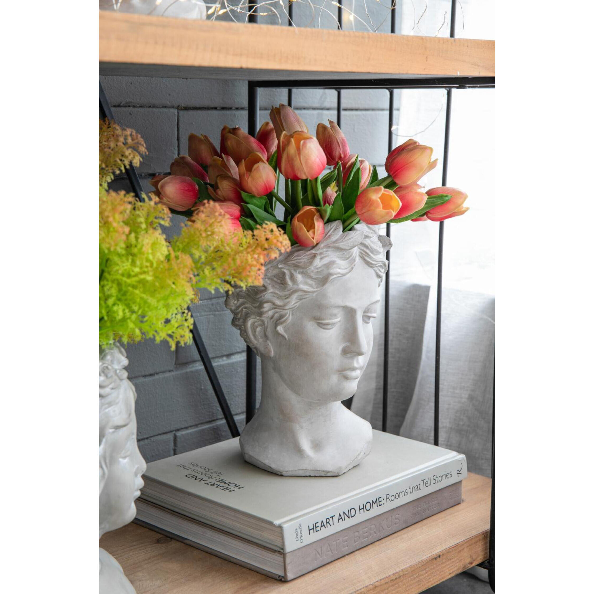 Visage White Wash Outdoor Vase