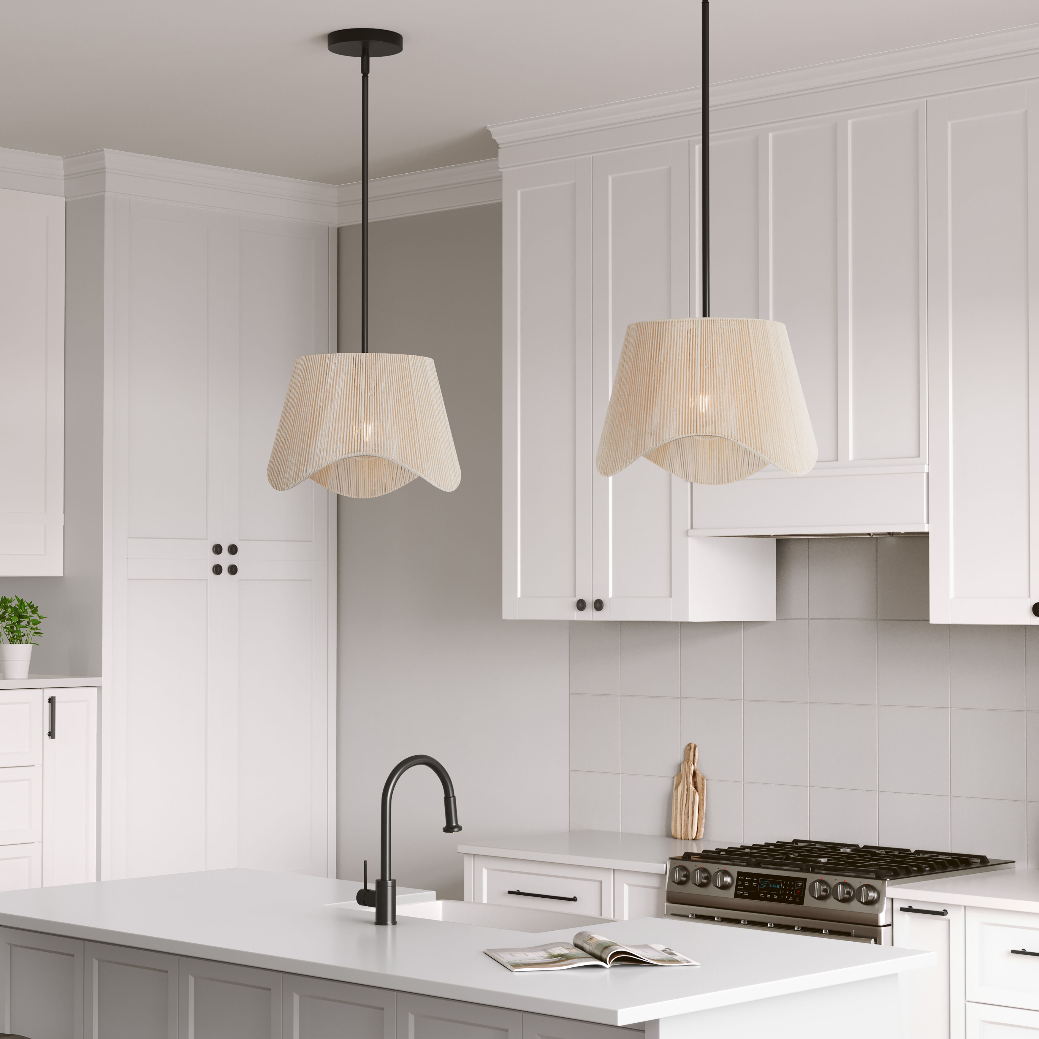 Tulara 1 Light 13 inch Matte Black Pendant Ceiling Light