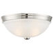 Stella 2 Light 13 inch Polished Nickel Flush Mount Ceiling Light, Essentials