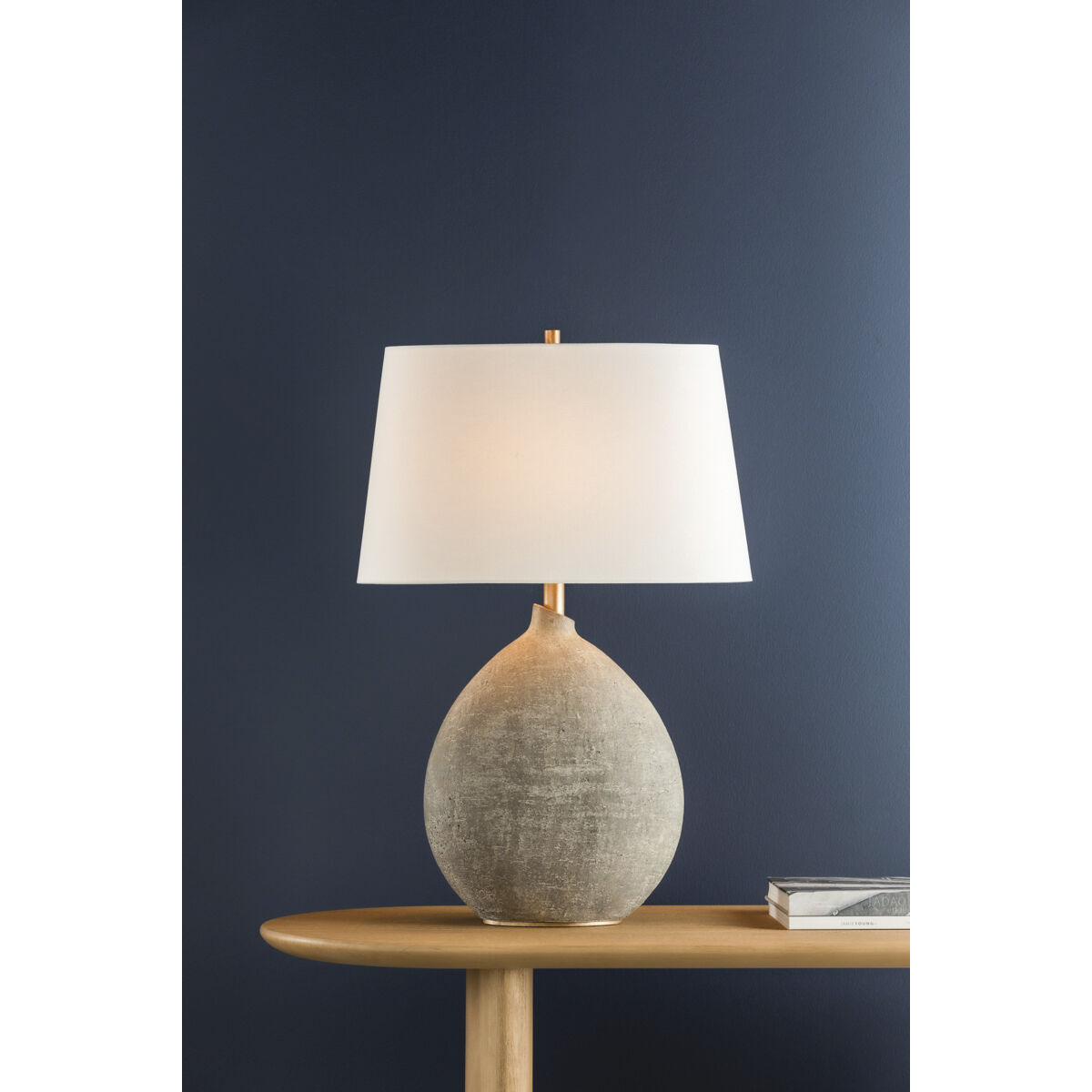 Denali 28.5 inch 75 watt Gray Table Lamp Portable Light