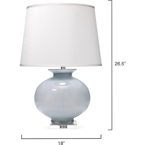 Heirloom 27 inch 150.00 watt Cornflower Blue Grass Table Lamp Portable Light