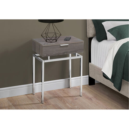 Seneca 23 X 18 inch Dark Taupe Accent End Table or Night Stand
