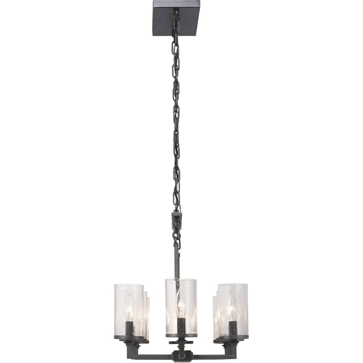 Gresham 8 Light 38 inch Graphite Chandelier Ceiling Light, Design Series