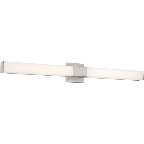 Vantage LED Brushed Nickel Wall Sconce Wall Light, Square