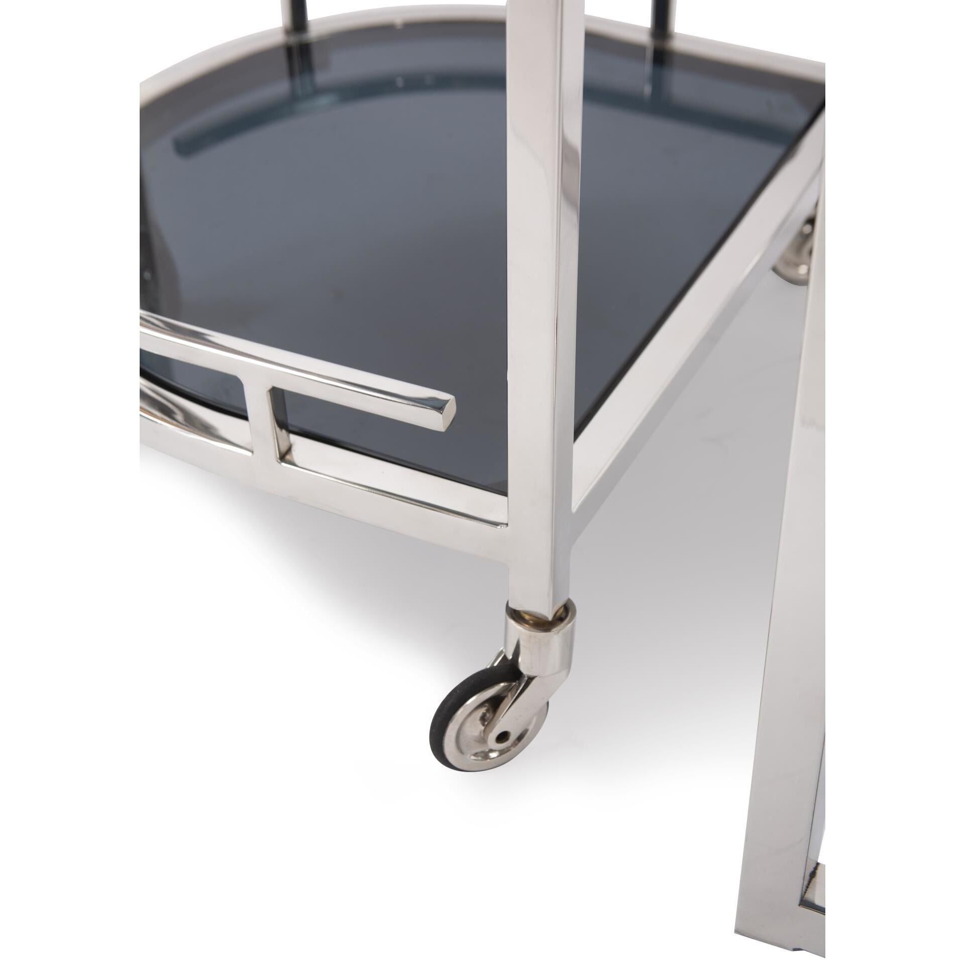 Carter Silver Bar Cart