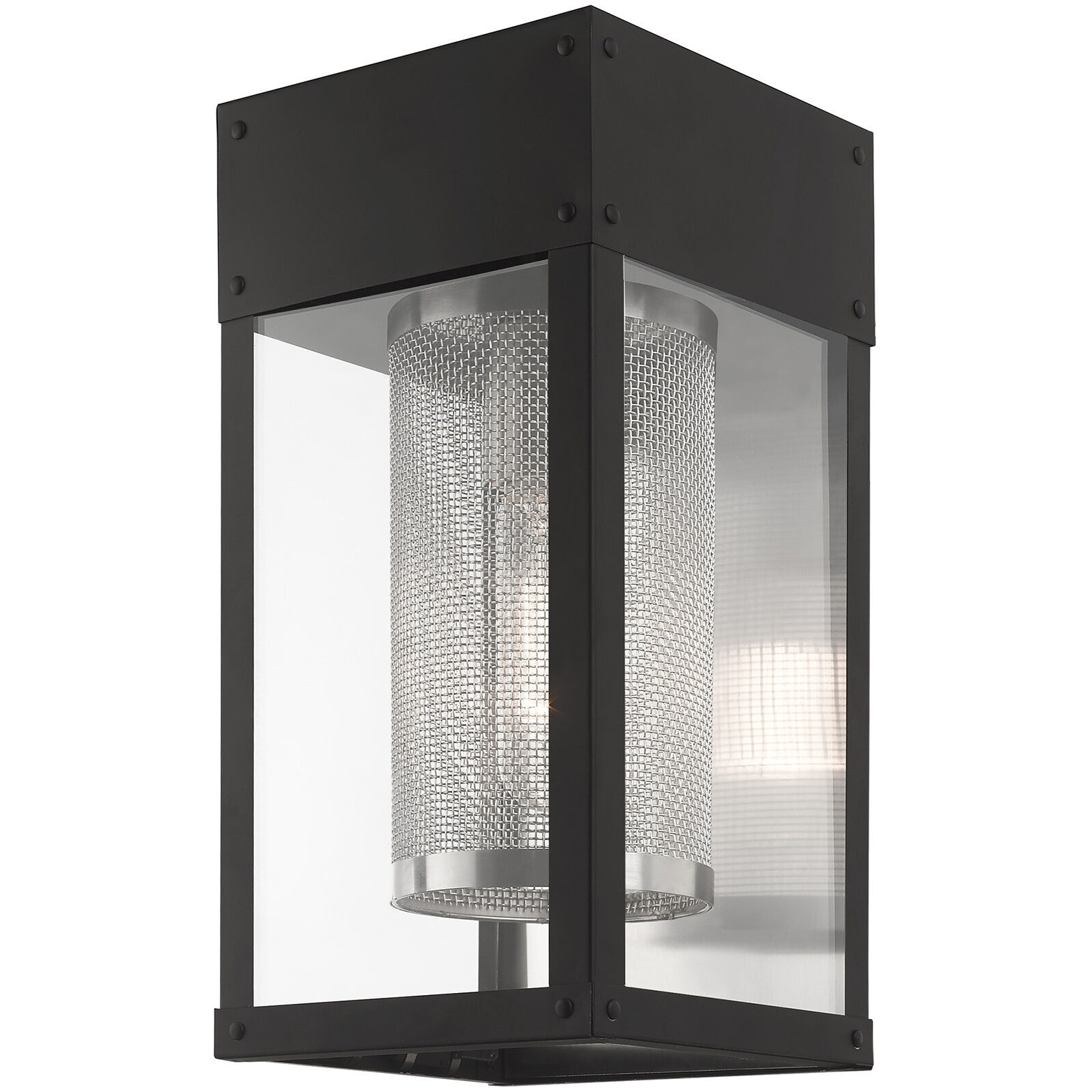 Franklin 1 Light 12 inch Black Outdoor Wall Lantern