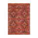 Amsterdam 36 X 24 inch Red and Orange Area Rug, Cotton