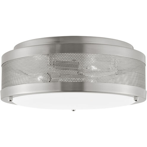 Vander 3 Light 12 inch Brushed Nickel Ceiling Flush Mount Ceiling Light