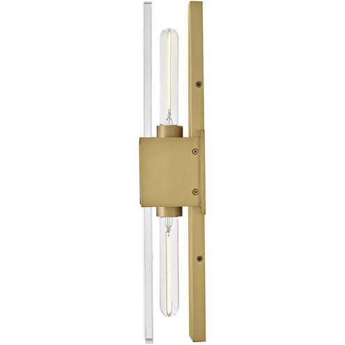 Monte 2 Light 5 inch Heritage Brass Bath Light Wall Light