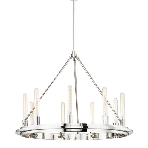 Chambers 9 Light 32 inch Polished Nickel Pendant Ceiling Light