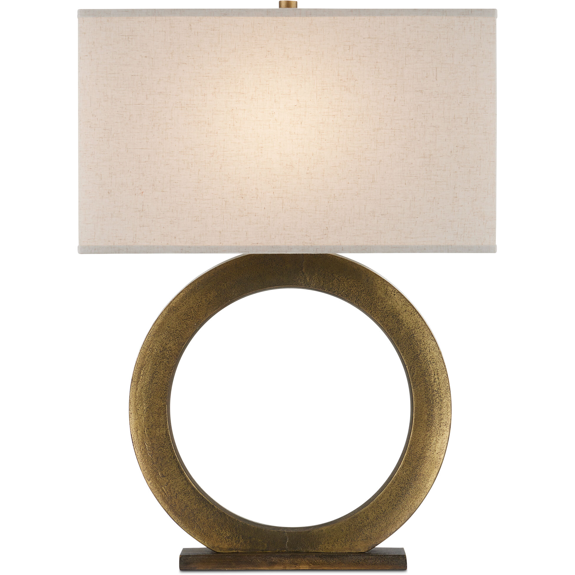 Cercle 33 inch 150 watt Dark Antique Brass Table Lamp Portable Light