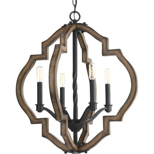 Spicewood 4 Light 22 inch Gilded Iron Chandelier Ceiling Light, Design Series