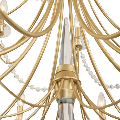 Brentwood 8 Light 32 inch Gold Chandelier Ceiling Light