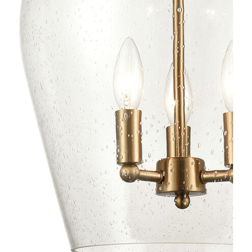 Darlene 3 Light 13 inch Satin Brass Pendant Ceiling Light
