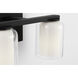 Drew & Jonathan Holden 2 Light 14.13 inch Midnight Black Bath Vanity Wall Light in Standard