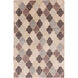 Mugal 96 X 60 inch Khaki, Taupe, Charcoal, Camel Rug