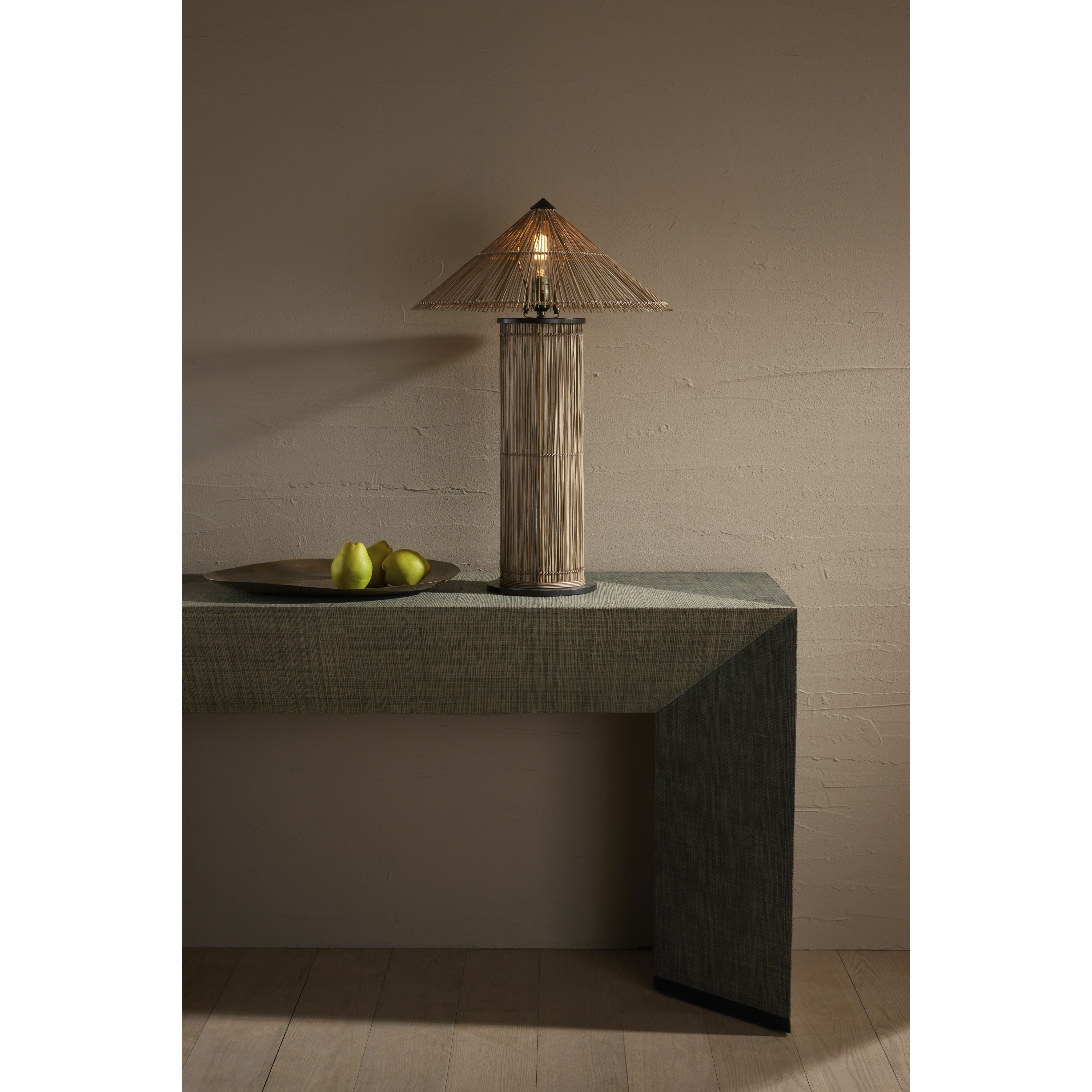 Belize 28 inch 60.00 watt Natural Lamp Portable Light