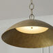 Francesca LED 24 inch Feathered Gold Pendant Ceiling Light