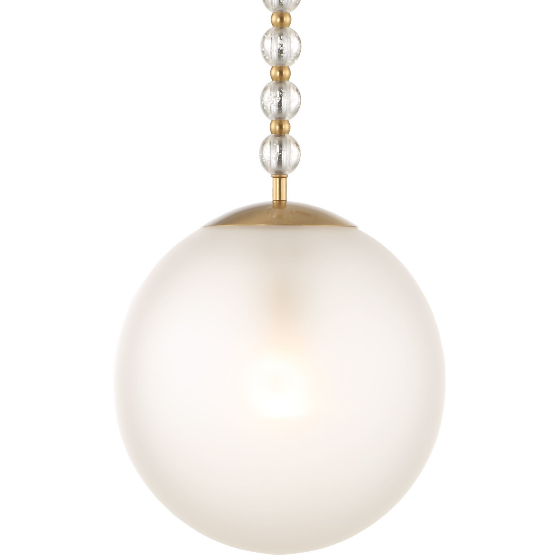 Ripple 1 Light 11.63 inch Warm Brass Pendant Ceiling Light