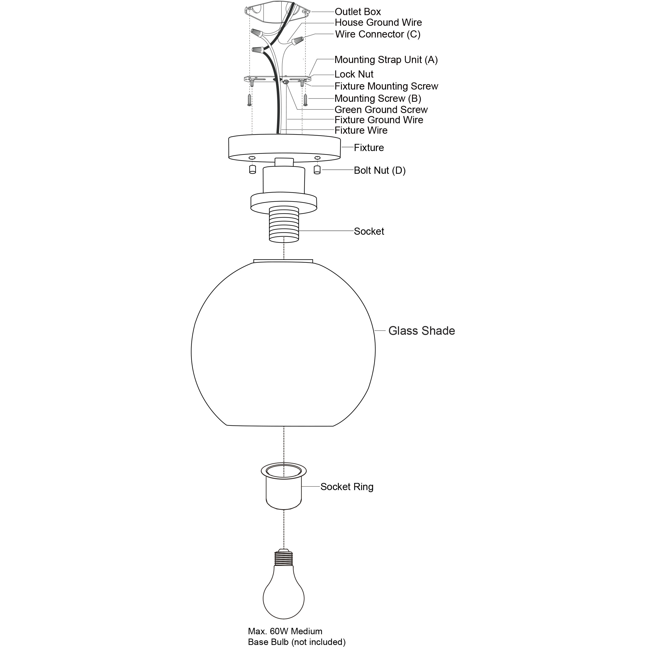 Marshall LED 8 inch Matte Black Semi-Flush Mount Ceiling Light