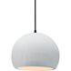 Radiance LED 7 inch Gloss White and Matte Black Pendant Ceiling Light