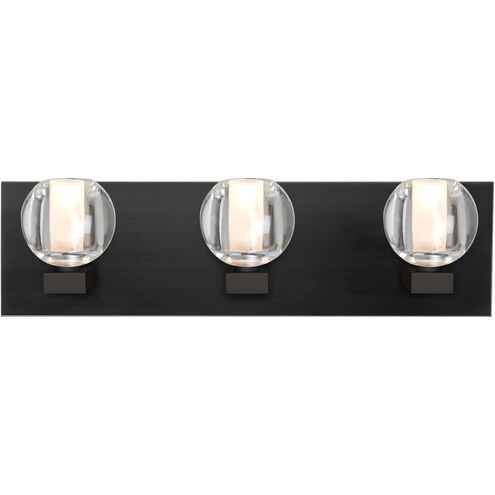 Boca 3 3 Light 22 inch Black Vanity Light Wall Light