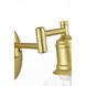 Davian 12 inch 40.00 watt Brass Swing Arm Wall Sconce Wall Light