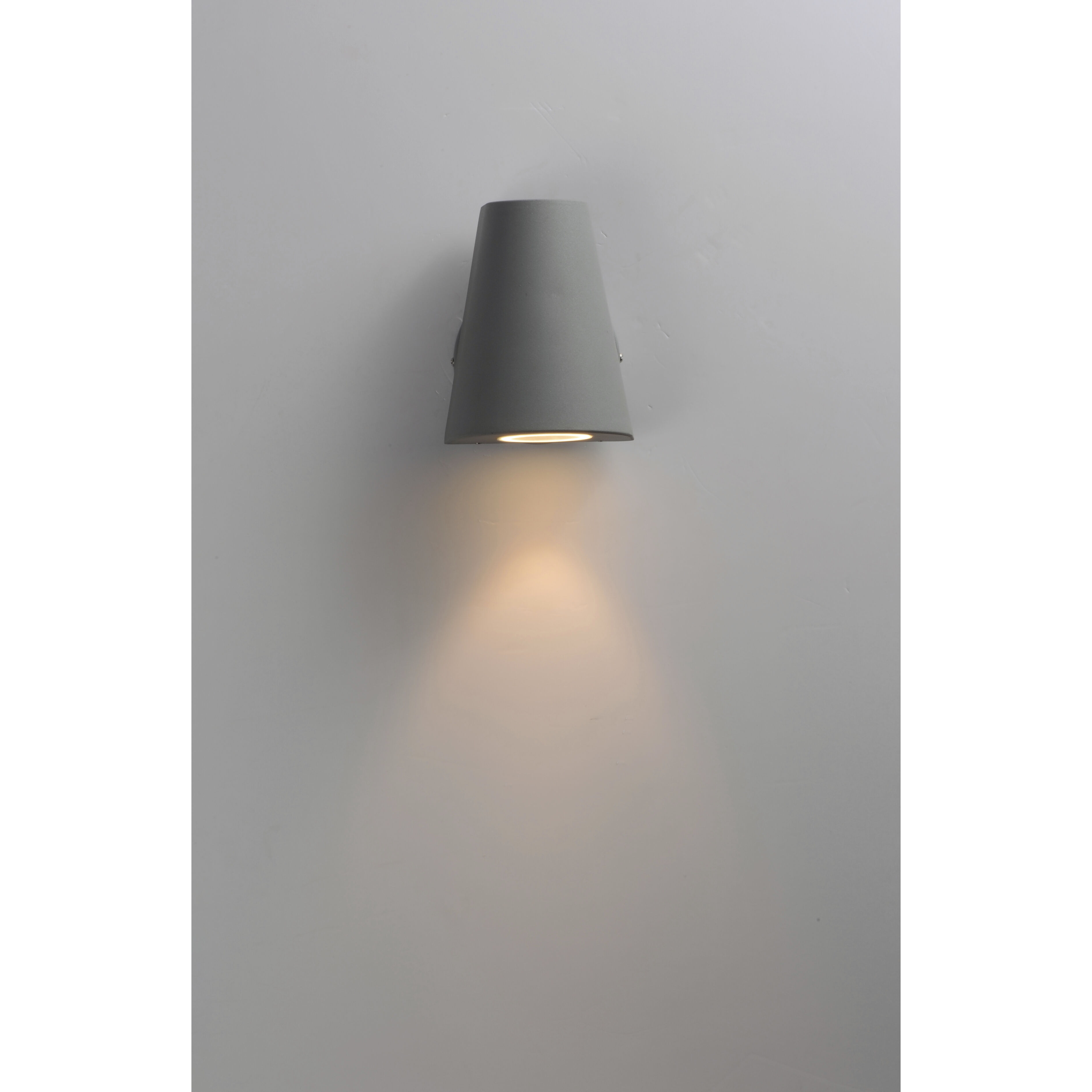 Mini LED 6 inch Silver Outdoor Wall Mount