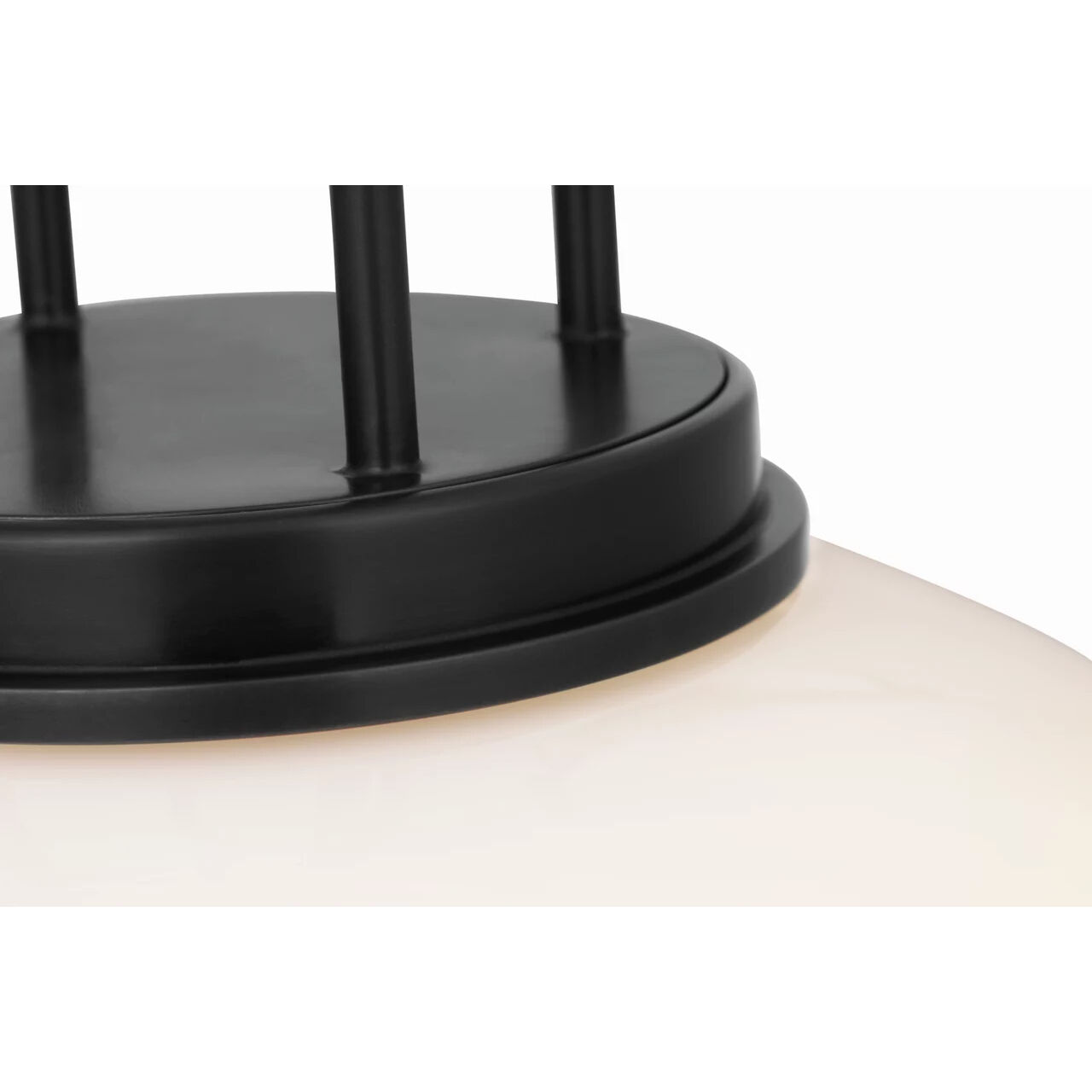 Marie Flanigan Meir LED 12.25 inch Bronze Pendant Ceiling Light in White Glass