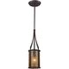 Barringer 1 Light 6 inch Aged Bronze Mini Pendant Ceiling Light