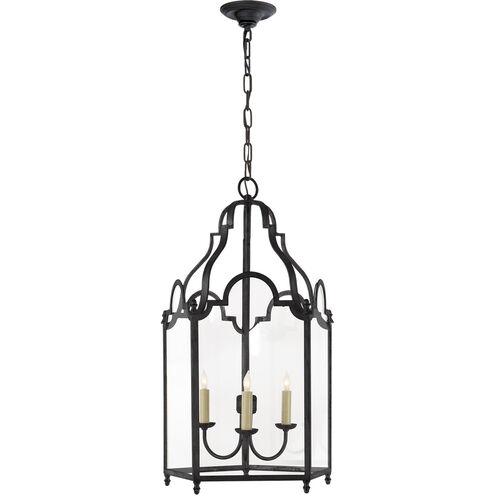 Chapman & Myers French Market 3 Light 16.5 inch Blackened Rust Lantern Pendant Ceiling Light, Medium