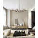 Trey 6 Light 42 inch Black and Brass Pendant Ceiling Light