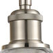 Ballston Ballston Dome 1 Light 8 inch Brushed Satin Nickel Sconce Wall Light in Clear Glass