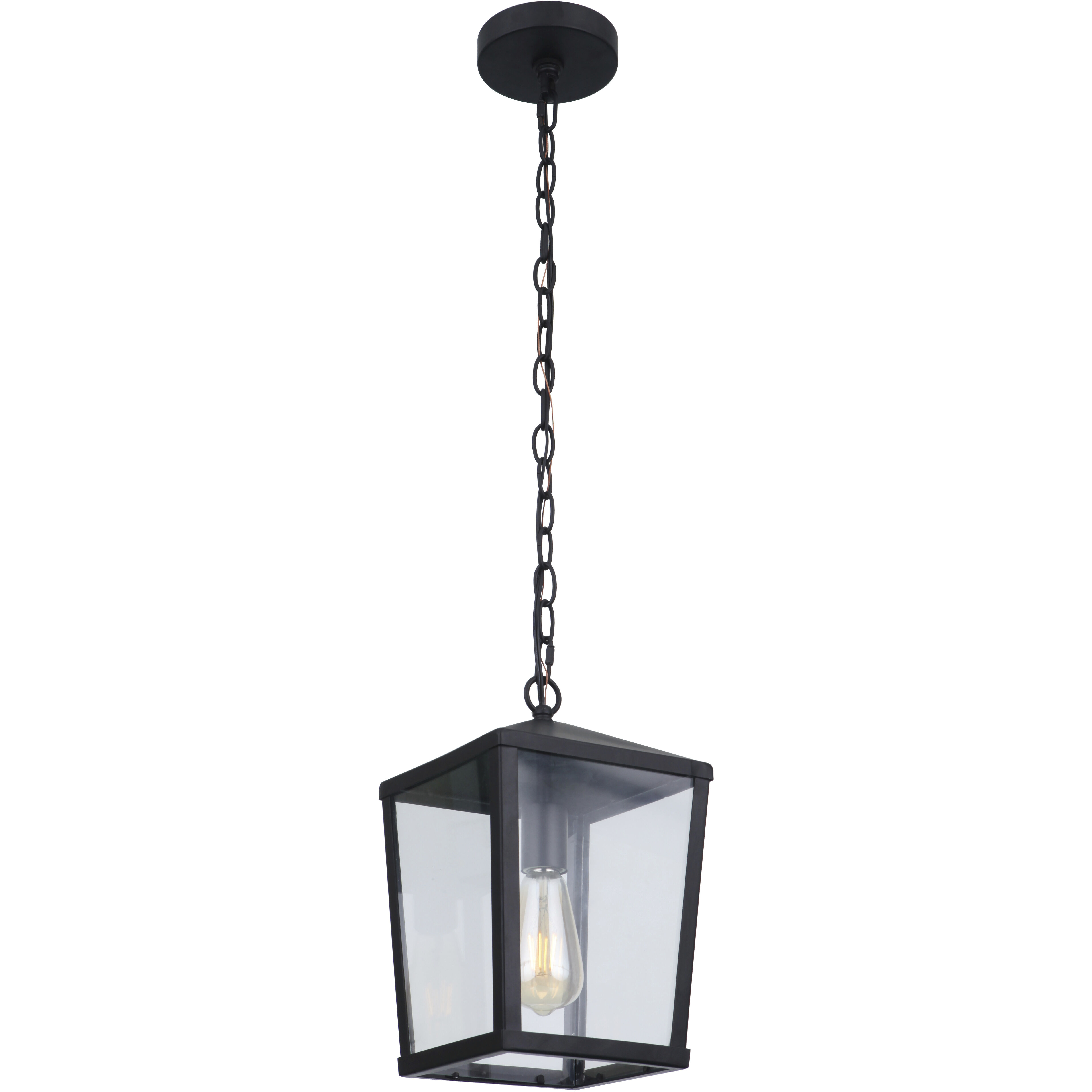 Olsen 1 Light 8 inch Midnight Outdoor Pendant