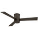 Axis 52 inch Bronze Flush Mount Ceiling Fan in 3000K, Flush Mounted, Smart Ceiling Fan