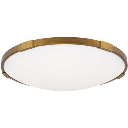 Sean Lavin Lance Flush Mount Ceiling Light in Aged Brass, LED 90 CRI 2700K 277V, Integrated LED